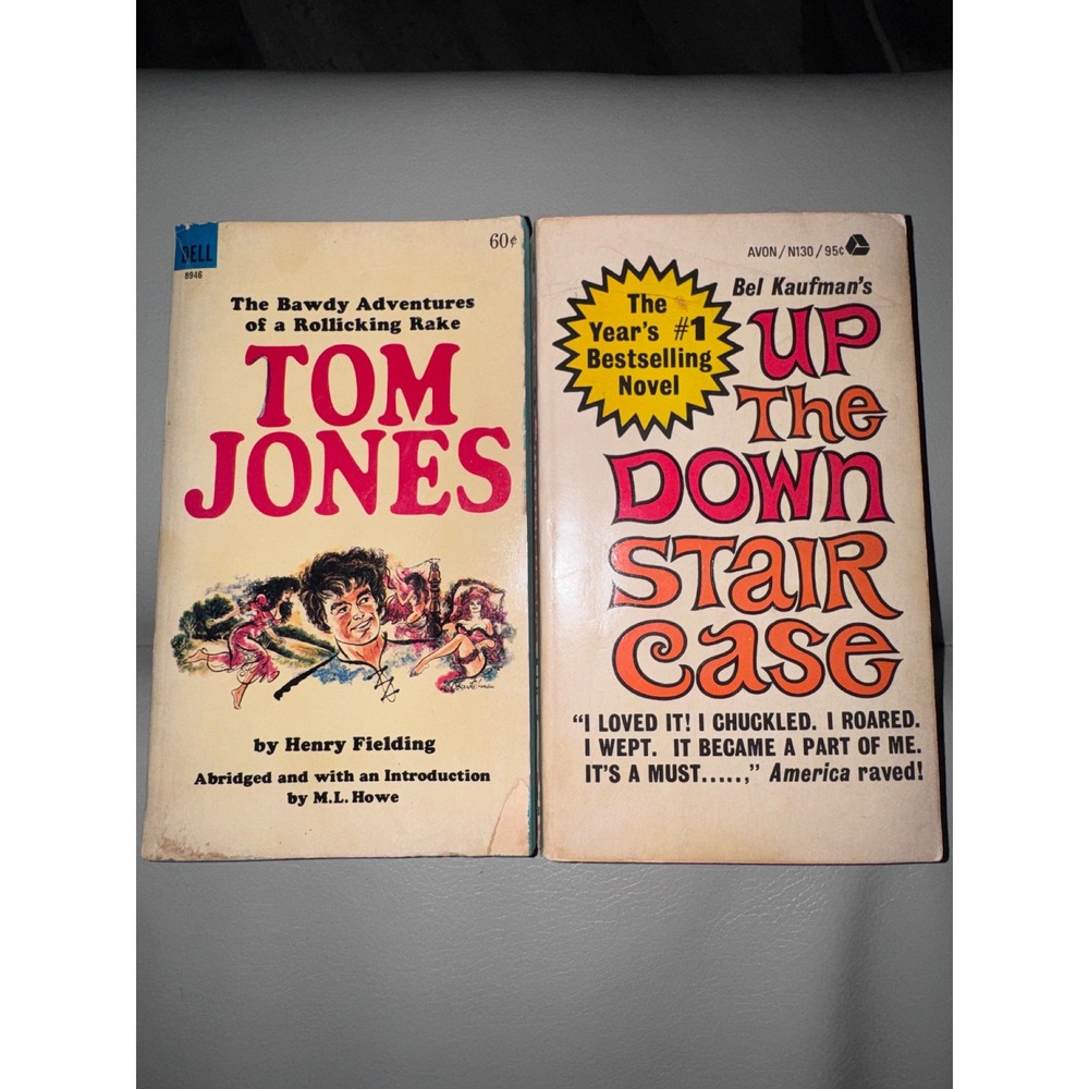 Vintage 1960s Paperback Book Lot Tom Jones Henry Fielding Up The Down Staircase